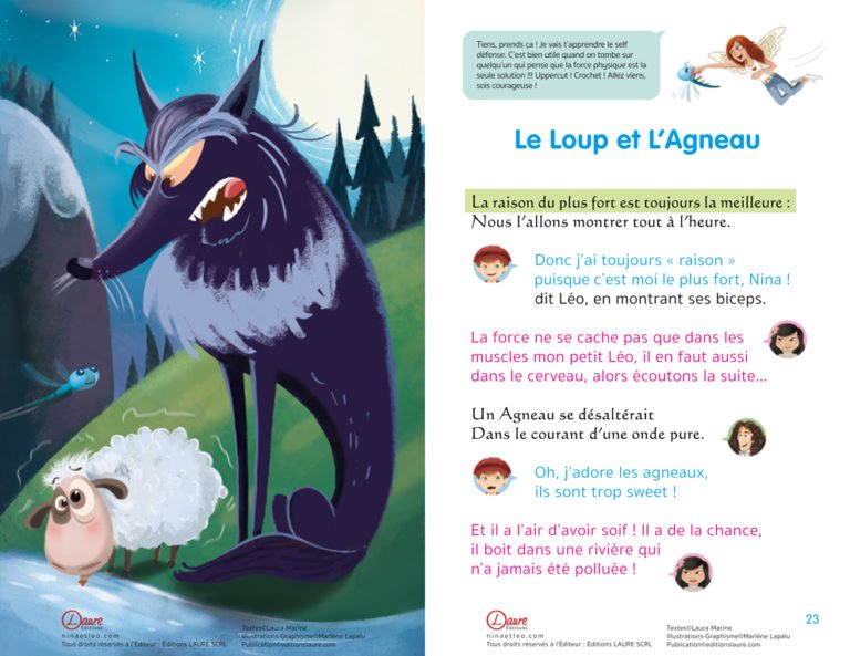Le Loup et l'Agneau Nina et Léo